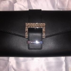 Michael Kors brand new in box never used clutch with chain